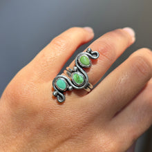 Size 6 // Squiggle Turquoise Ring