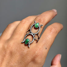 Size 8.25 // Turquoise Double Osiris Ring
