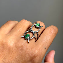 Size 8.25 // Turquoise Double Osiris Ring