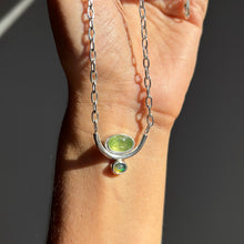 Tourmaline and Opal Neckalce