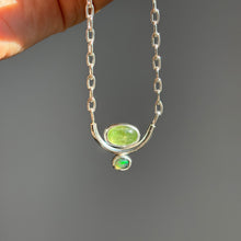 Tourmaline and Opal Neckalce