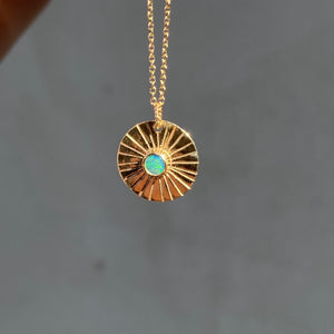 14k Gold Sol Pendant