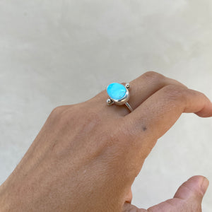 Size 7 // Turquoise Dot Ring