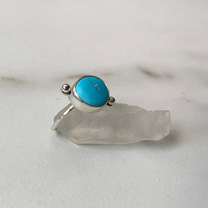 Size 6.25 // Turquoise Dot Ring