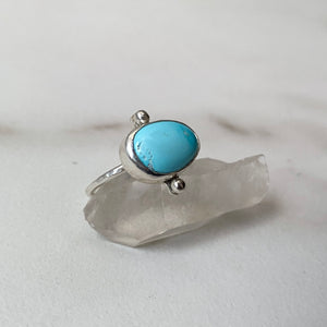 Size 7 // Turquoise Dot Ring