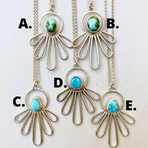 Portal Necklace // Sonoran Gold Turquoise