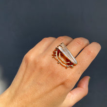 Size 6.5 // Clear Quartz 14k Gold Fill Sol Ring
