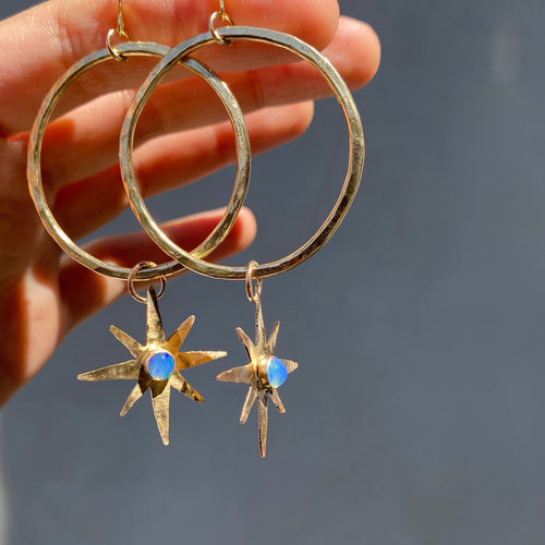 Golden Hour Celestial Hoop