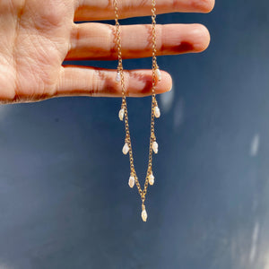 14k Gold Fill Drops Of Venus Choker