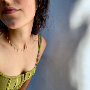 14k Gold Fill Drops Of Venus Choker
