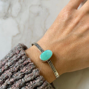 Turquoise Mountain Stamped Cuff #2