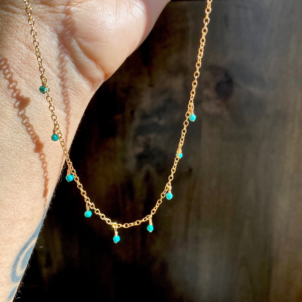 14k Gold Fill Drops Of Neptune Choker