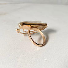 Size 6.5 // Clear Quartz 14k Gold Fill Sol Ring